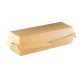 CLAMSHELL KRAFT HOTDOG 22CM NATURAL PACK (1X370)