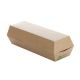 CLAMSHELL HOT DOG KRAFT 22 CM NATURAL PACK (1X250)