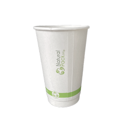 VASO DOBLE CAPA COMPOST. 16 OZ NP (25X20)