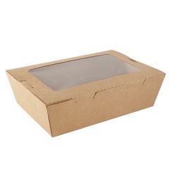 CAJA KRAFT VENTANA 1600 ML (1X200)