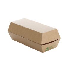 CLAMSHELL HOT DOG KRAFT 17 CM NATURAL PACK (1X200)