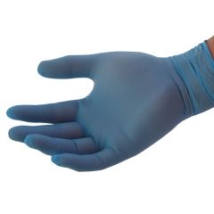 GUANTE NITRILO AZUL EXAMGLOVE T-S 1X100