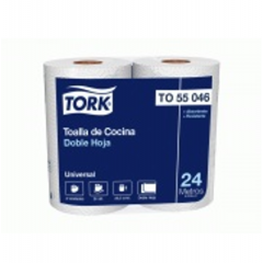 TOALLA COCINA DOBLE HOJA 24 MTS TORK (8X2)