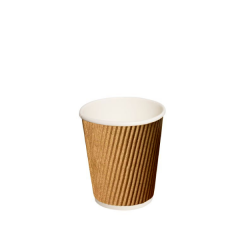 VASO RIPPLE WALL KRAFT 6 OZ NP (25X20)